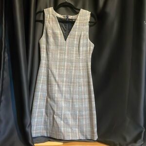 Theory glen plaid dress